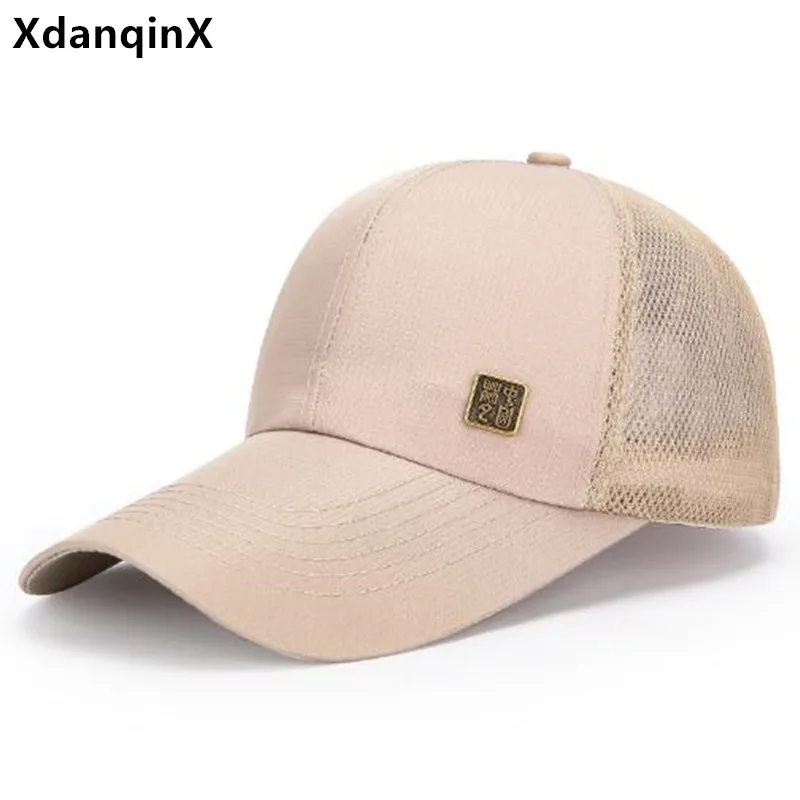 

New Summer Women's Hats Mesh Cap Breathable Baseball Cap Camping Fishing Caps For Men Hardtop Sunscreen Travel Hat Snapback Cap