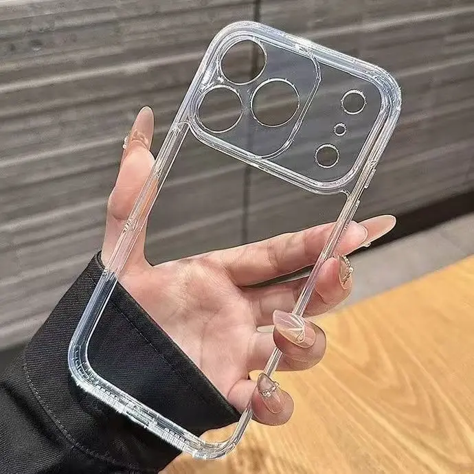 Crystal Clear Ultra Thin Flexible Silicone Case for iPhone 17 Pro Max iphone Air Transparent Soft Protective Cover Accessories