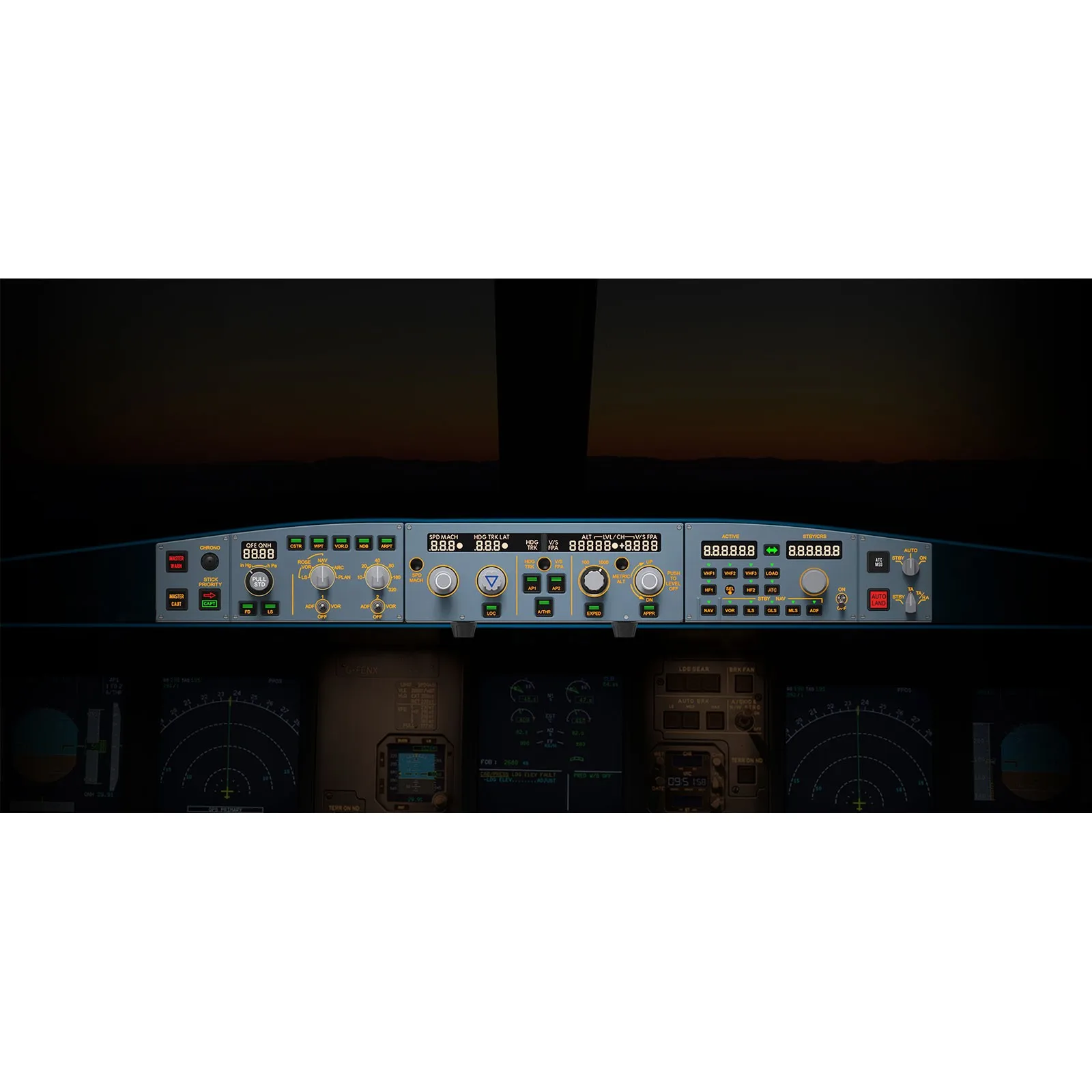 NEW WingFlex A320 FCU CUBE + EFIS CUBE + RMP COMBO CUBE Flight Control Game Simulator for Airbus