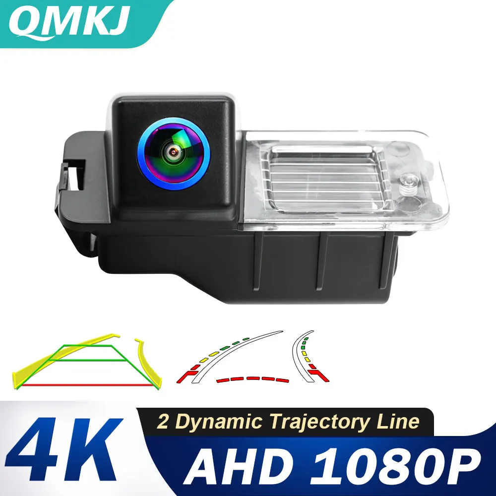 HD Dynamic Trajectory 1080P AHD Night Vision Vehicle Rear View Reverse Camera For Polo 6R Golf 6 Passat CC MK6 Bora Magotan Car