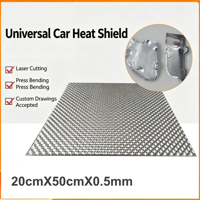 Exhaust Heat Shield Heat Shield Welding Sheet Stainless Mat for Turbo Downpipe Manifold Engine Insulation Board Cars Motorcycle