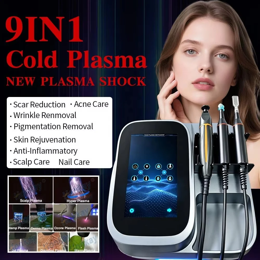 Q-Cool Plasma Cold Plasma Acne Removal Machine For Skin Repair Sterilization Beauty Instrument
