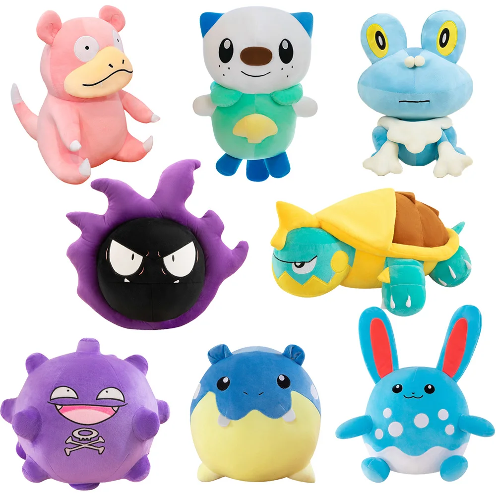 Pokemon Plush Toy Drednaw Slowpoke Froakie Gastly Spheal Azumarill Oshawott Doll Stuffed Pillow For Kids Christmas Gifts