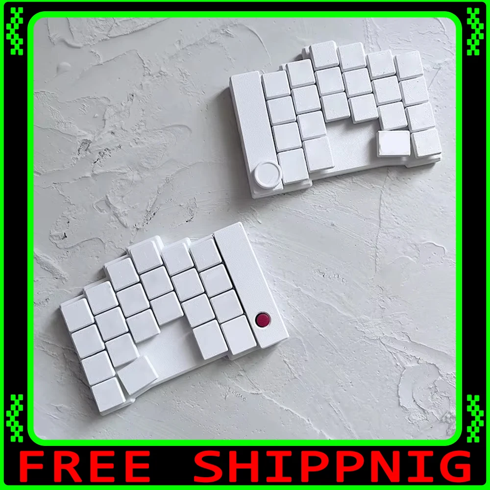 

DL42 Низкопрофильный переключатель Разделенная клавиатура 40% Комплект механической клавиатуры Diy Мини-клавиатура с красной точкой Thinkpad Pointing PC Gamer