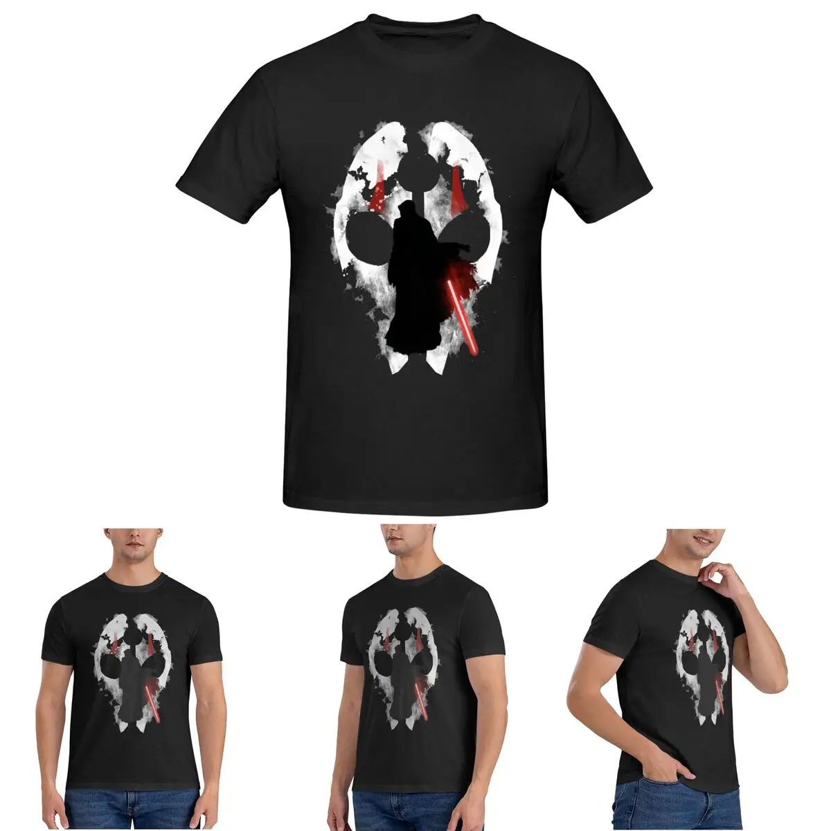 Мужская футболка Darth Nihilus, хлопковые футболки больших размеров, мужские футболки с коротким круглым вырезом, летняя одежда, топы S-6XL