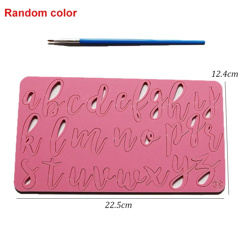 New Cake Tool Acrylic Capital/Alphabet/Number Embossed Cutter Mold Letter Cake/Cookie Cutter Stamp Fondant Cake Decorating Tools