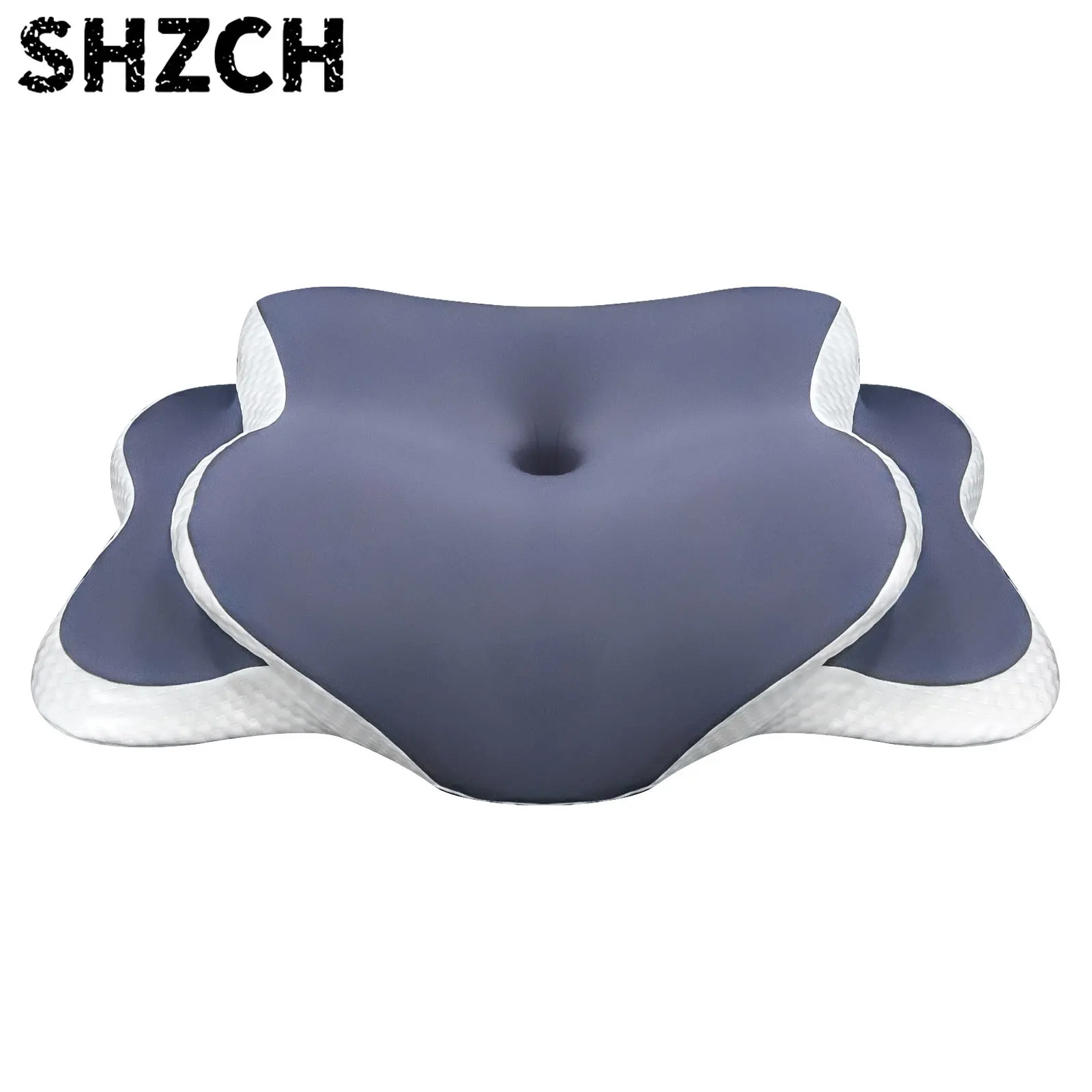 Memory Foam Pillow Cervical Pillow Neck Pain Relief Contour Ergonomic Orthopedic Neck Support for Side Back Stomach Sleeper Gift