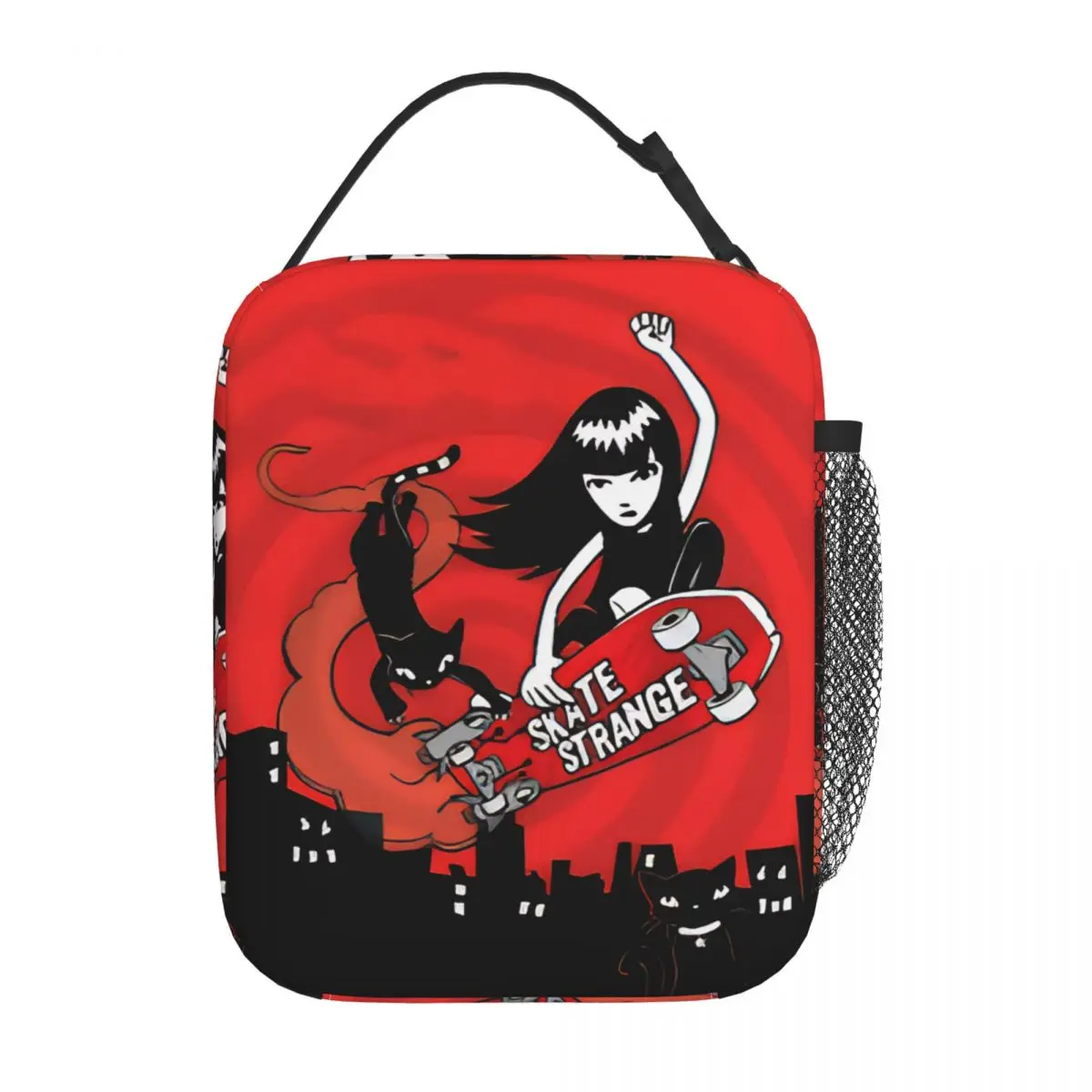 Rock E-Emily The Strange Poster Insulated Lunch Bag Leakproof Lunch Container Cooler Bag Lunch Box Tote Bento Pouch