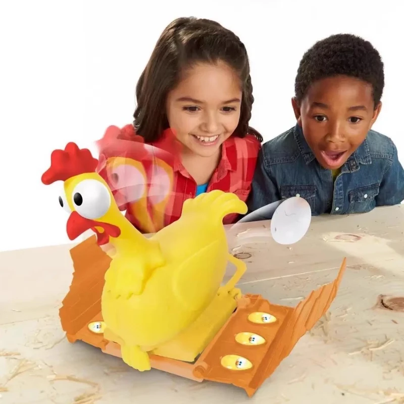 

Lucky Chicken Toy Parent-child Interaction Desktop Game Chicken Laying Egg Game Funny Game Toys Turntable Gifts