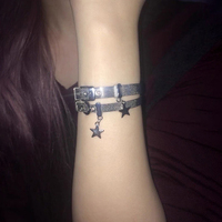 Y2k Jewelry Cute Punk Bracelets Retro Bracelet Adjustable Wrist Belt Buckle Style Cuff Bangle Bracelet Star Pendant Trending