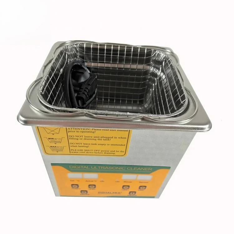 2L Digital Timer Portable Ultrasonic Cleaner Automatic Ultrasonic Vibration Cleaning Machine With Heating