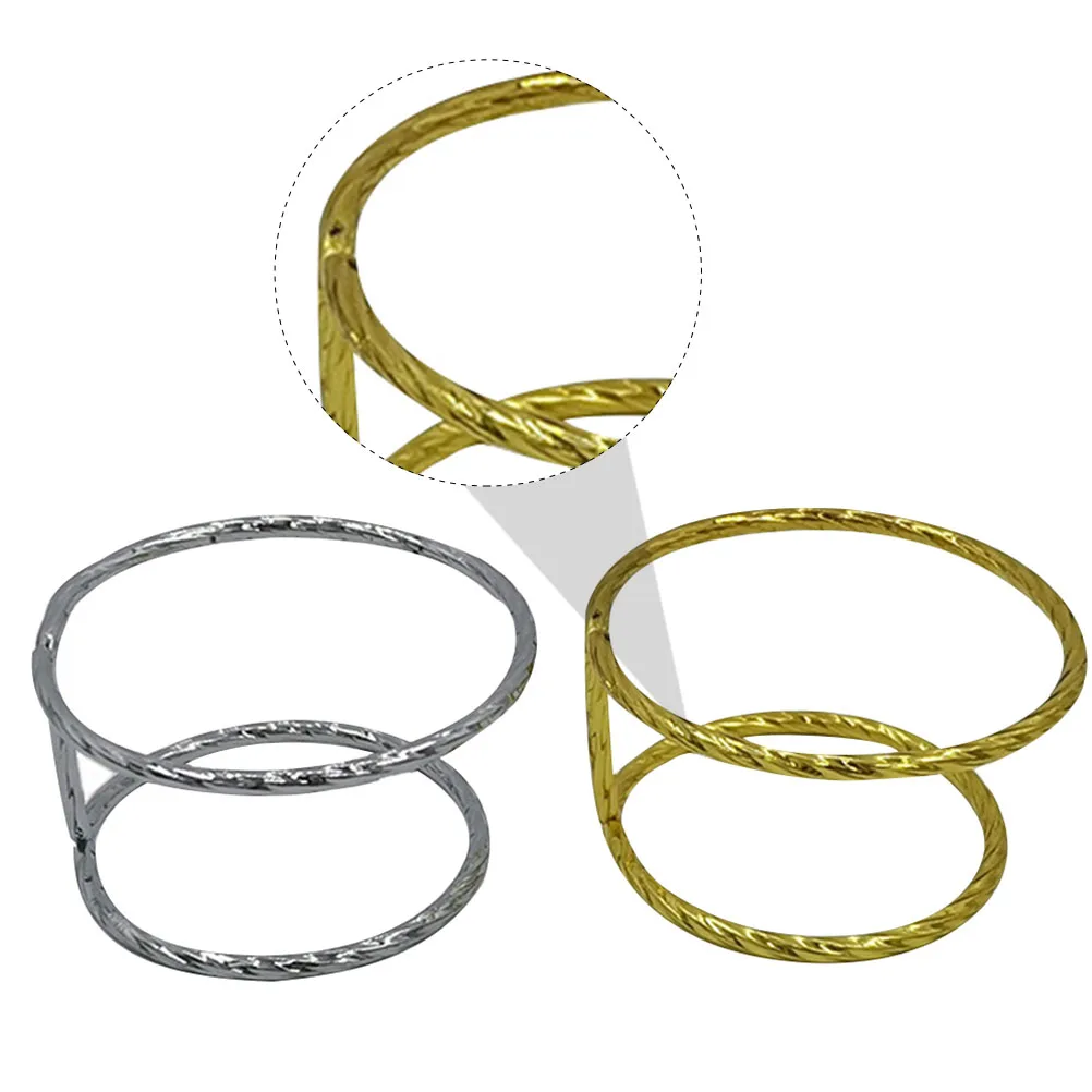 2 Pcs Stainless Steel Tea Filter Holder for Leak Proof Infuser Stand Elegant Essential Tool Great Gift Family