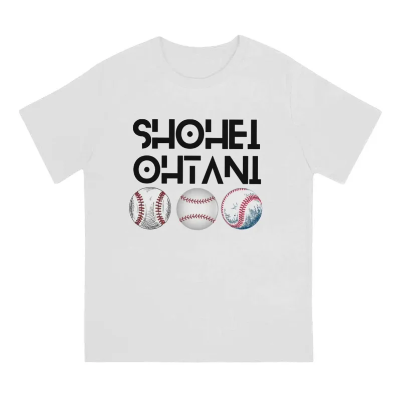 Men Shohei Art T Ohtani Baseball Pure Cotton Clothes Unique Short Sleeve Round Collar Tees Summer T-Shirt