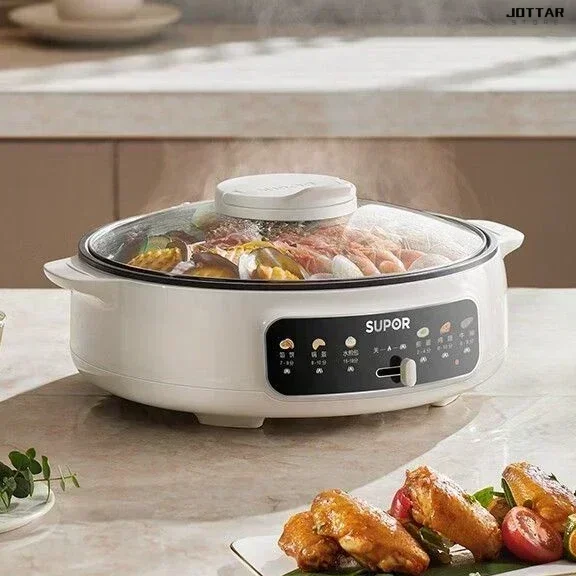 New household electric pancake pan - multifunction. Electric hot pot with increased deep grill pan. Big fire pancake machine.