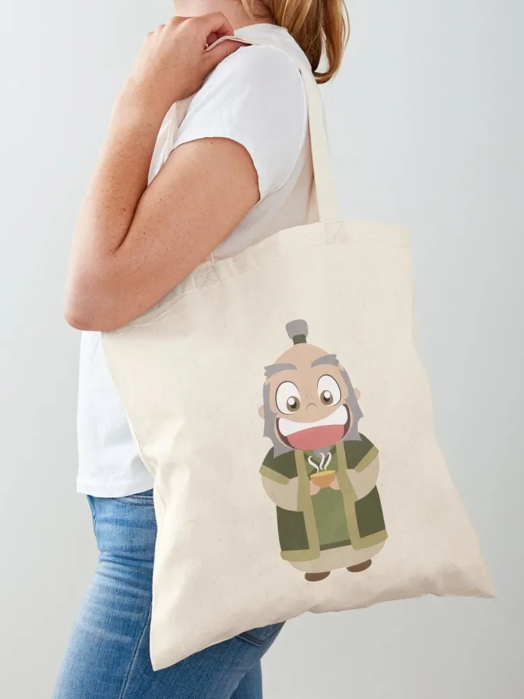 uncle iroh cartoon Tote Bag university shopper bag tote bag reusable shopping bags