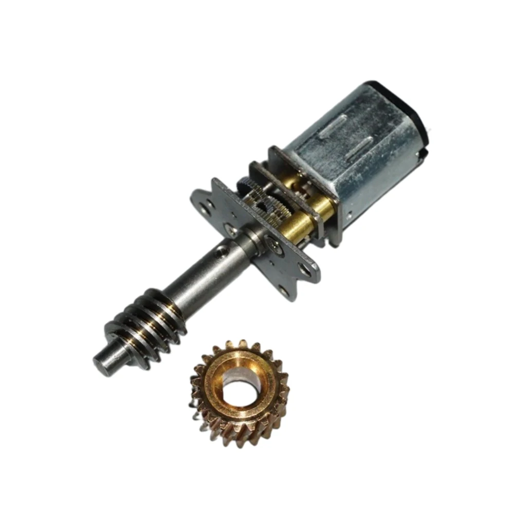 Mini N20 Metal Gearbox Gear Motor DC 3V 5V 6V 62RPM Long Screw Shaft Worm Gear Motor For Toy Model Aircraft Folding Landing