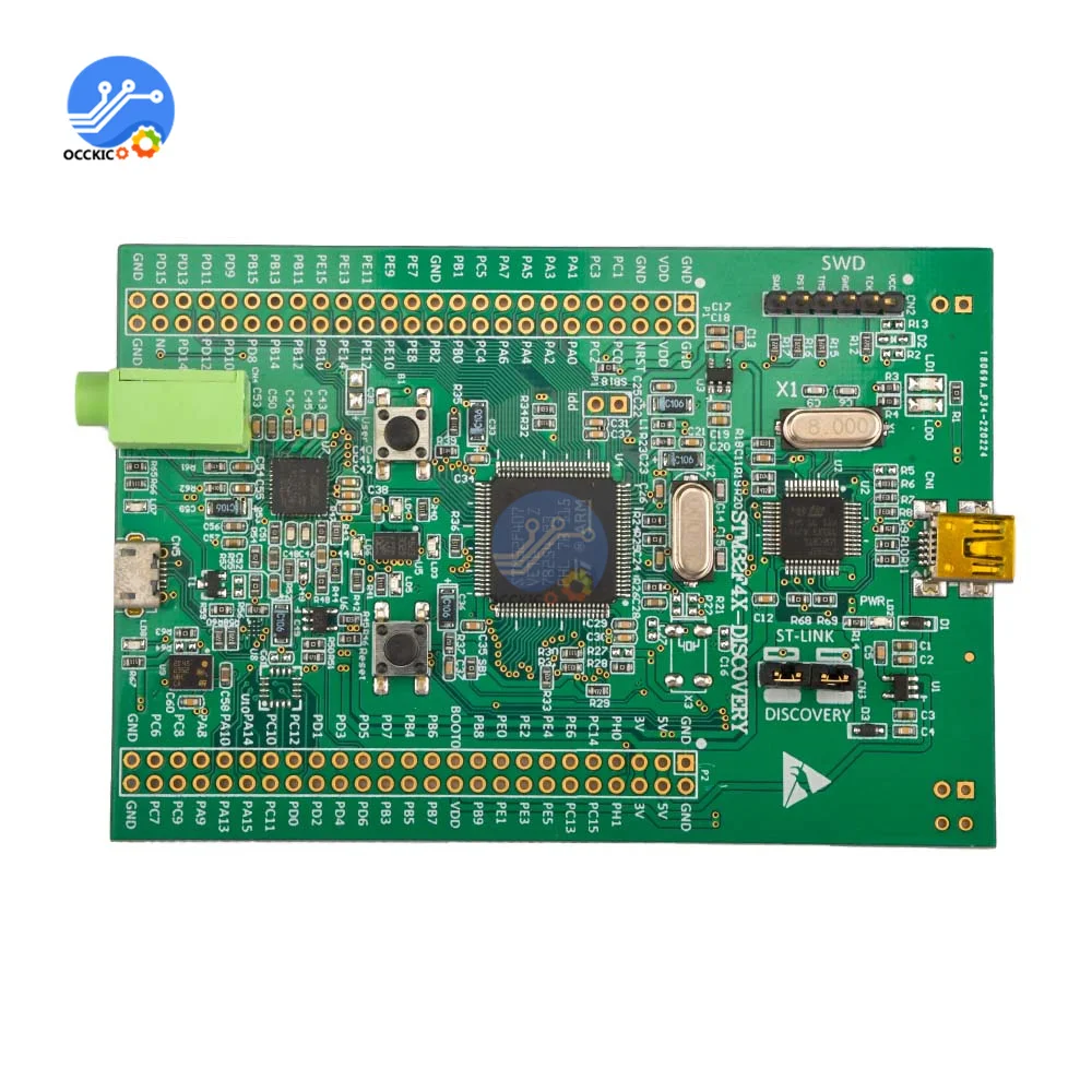 Stm32f4 Discovery Stm32f407 Cortex-m4 Development Board Module ST-link V2 SWD Connector 3V/5V Micro-AB USB Interface DIY kit