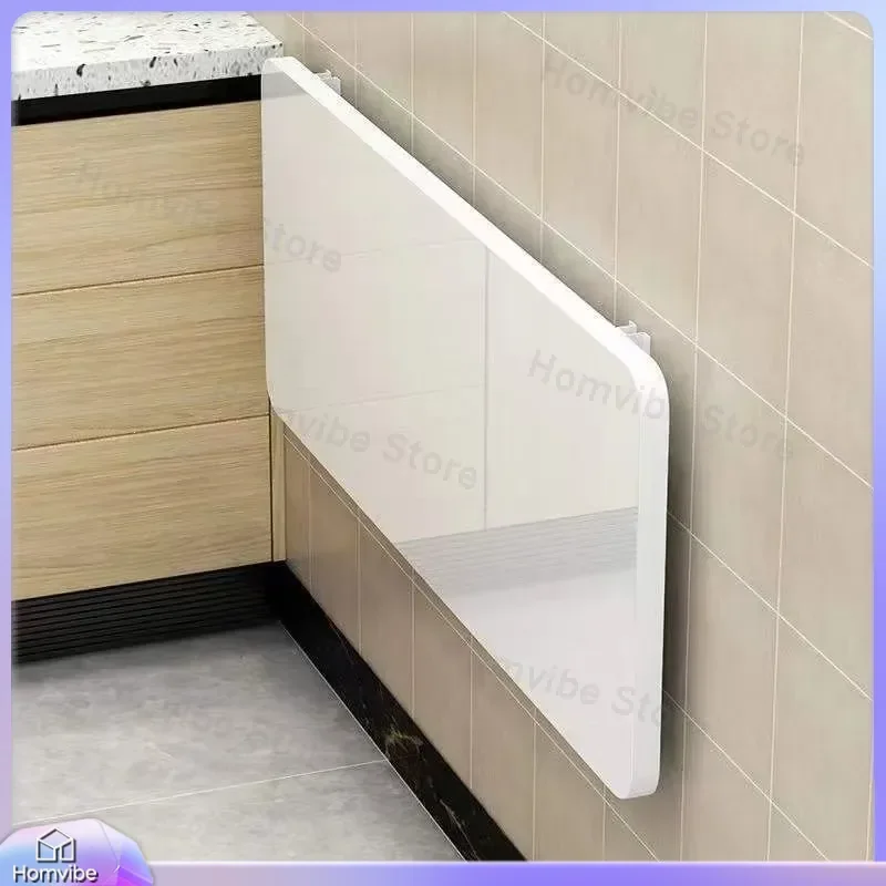 Wall Mounted Folding Table Space Saving Drop Leaf Desk for Small Apartment Rectangular Multi Function Wall Mount Dining