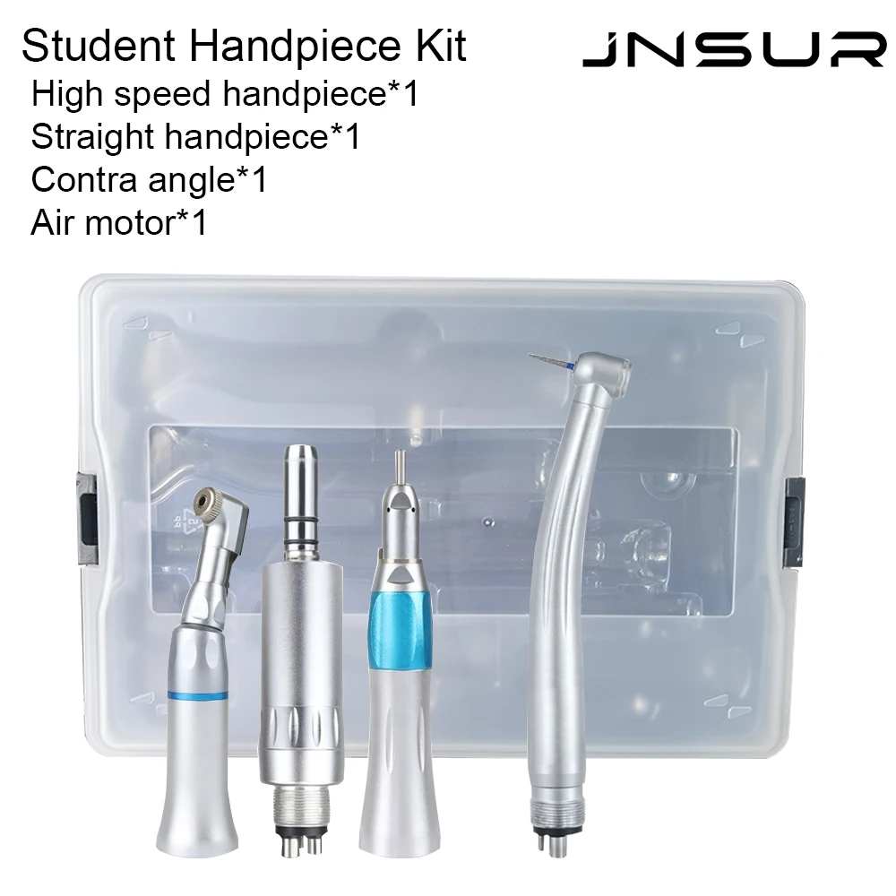 JNSUR Lab Dental Handpiece Kit for Student Air Turbine With Low Speed Handpiece Set Dentist Supplies Teaching Tools Lab Material