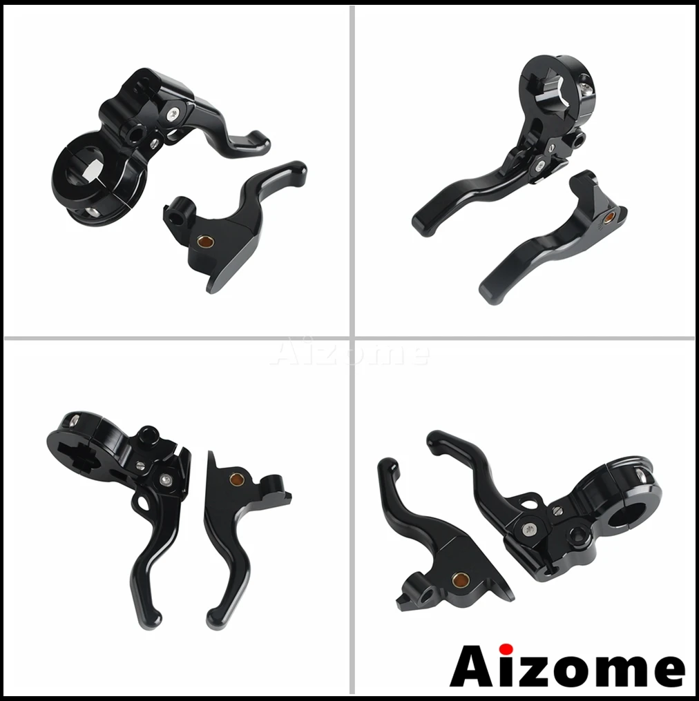 2-3 Finger Brake Lever Handlbar Easier Pull Clutch Lever Kit For Harley Touring Electra Glide FLHTC FLHTCI FLHTCU FLHTCUI 08-13