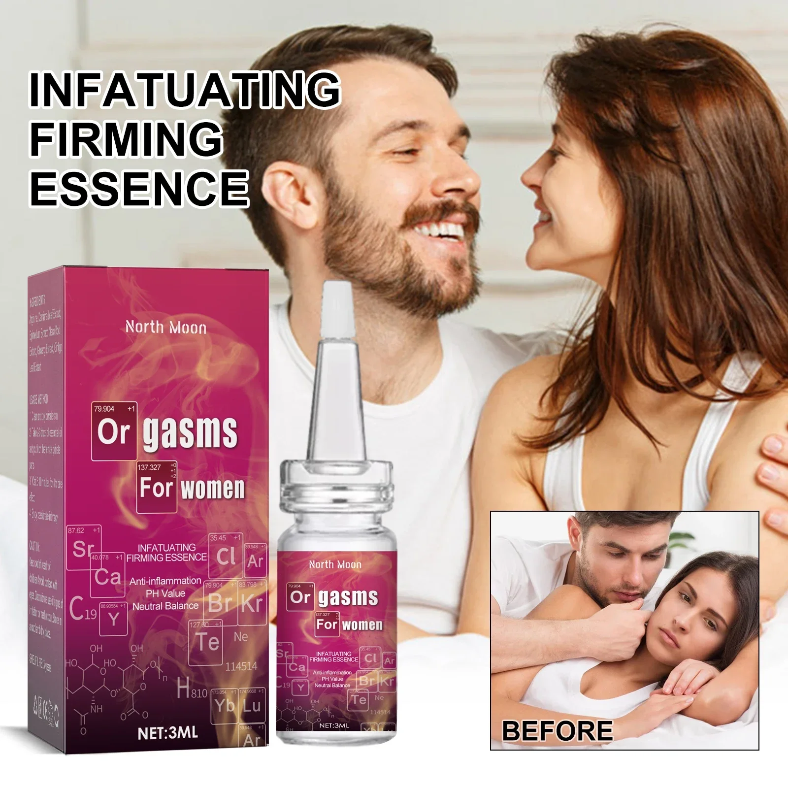 Oli sessuali in gel excitativo femminile per l'essenza rassodante infatuante per le donne acriliche