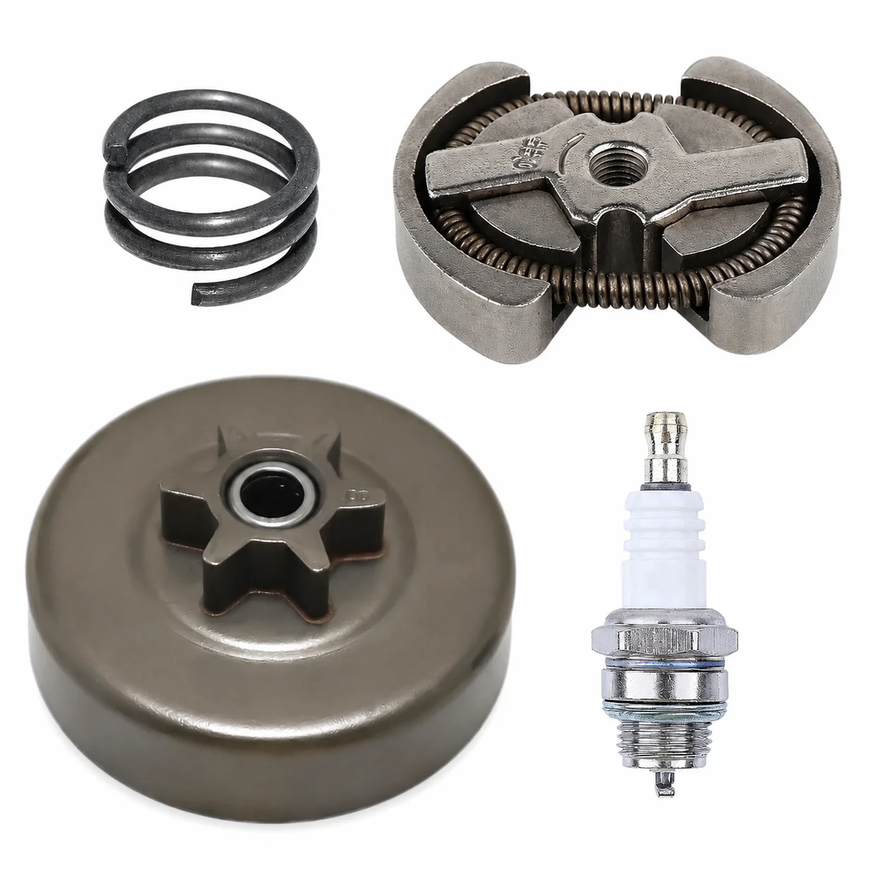 Sprocket Clutch Drum 3/8 Kit +Spark Plug Replace 501628301 530057905 For Husqvarna Poulan Pro SM4218 AVX/AV PR4016 Saw Parts