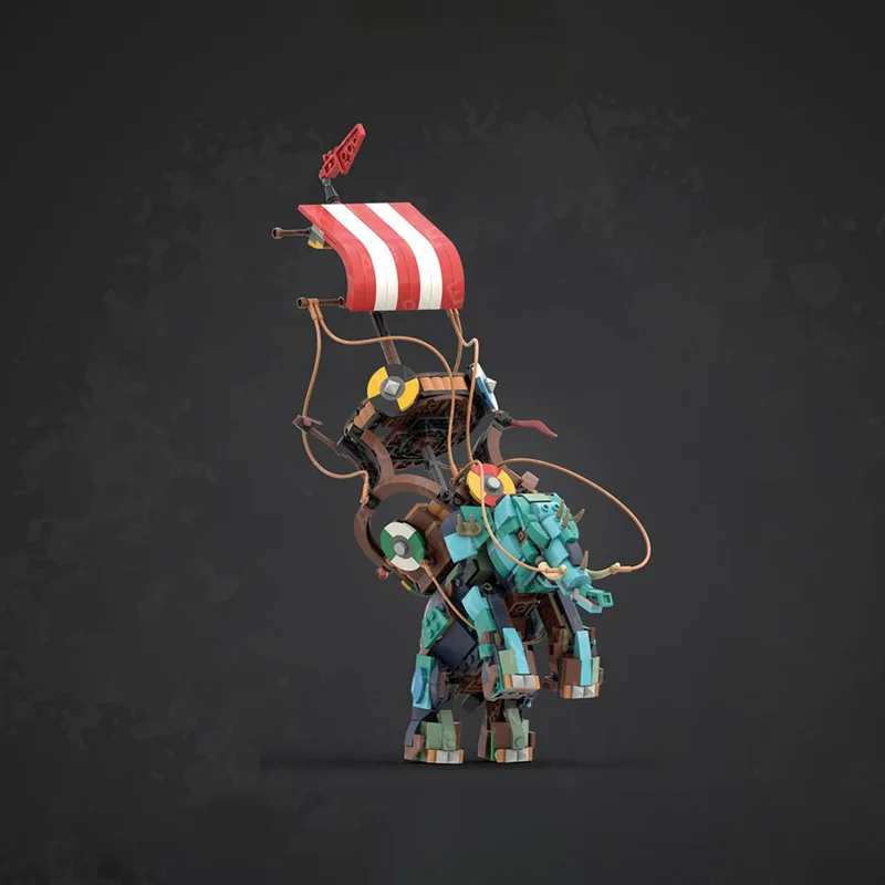 Beliebte Film Modell Moc Bausteine Viking Krieg Elefant Modell Technologie Modulare Block Weihnachten DIY Spielzeug Urlaub Geschenke