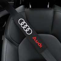 2PCS Car Seatbelt Shoulder Pad Driving Seat Belt Vehicle Pad Cover For Audi s line A4 b6 b8 b7 b9 b5 A6 A3 A8 Q3 Q5 Q7 Q8