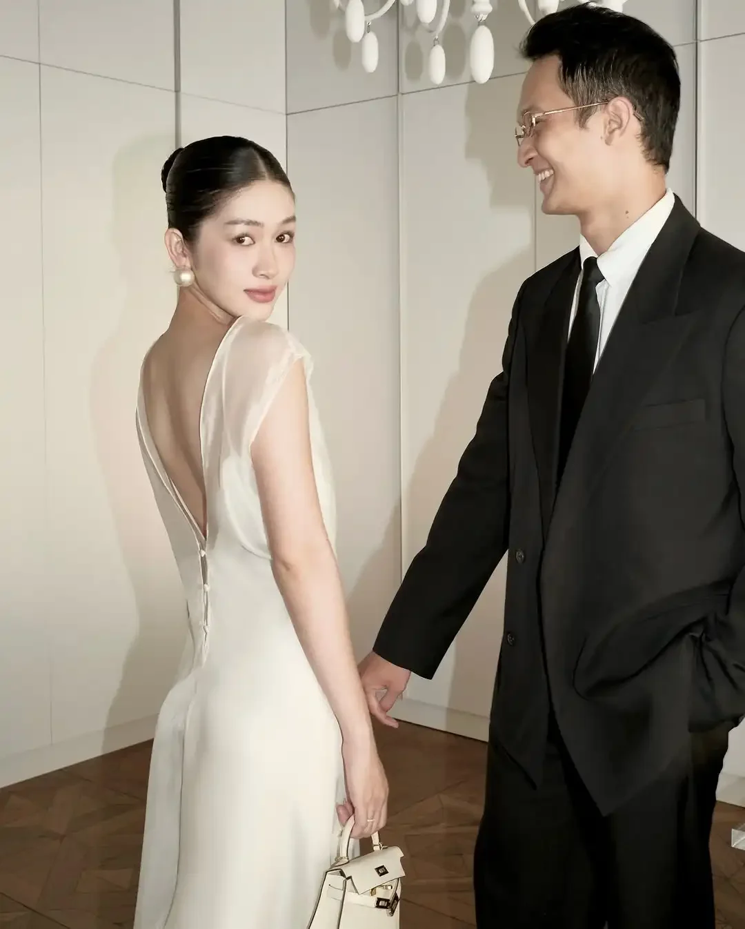 MD Elegant Spaghetti Strap A-line Wedding Dresses Backless Korea Photoshoot Sleeveless Floor-Length Party Dress Customized 2025