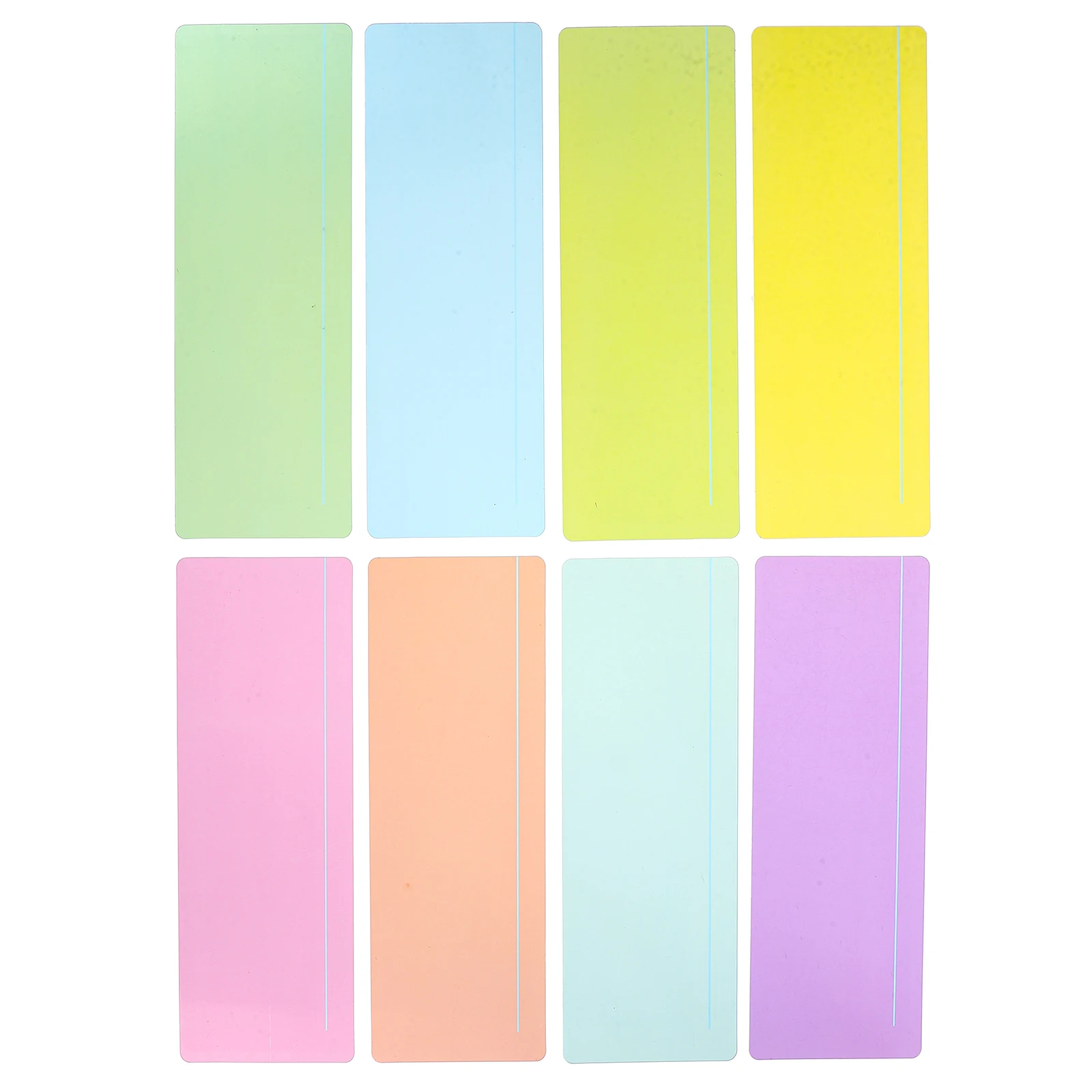 

8 Pcs Horizontal Bookmark Guided Reading Highlight Strips Color Overlays for School Supplies Teen Girls