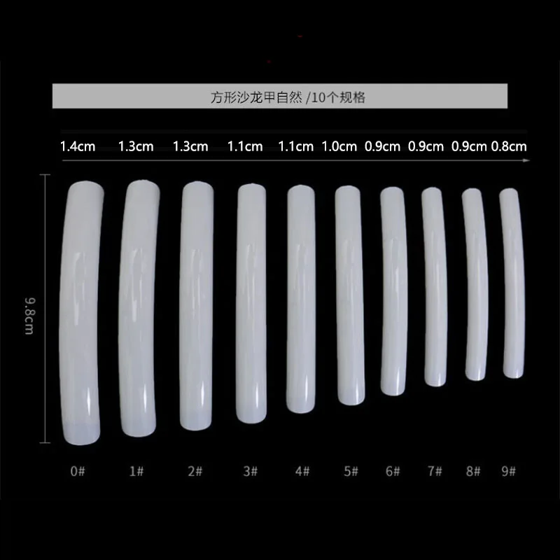 10/50Pcs Extra Long Fake Nail Half Cover Nail Tips Sharp Shape False Nails Tips Natural Clear Long Cuspidal DIY Nail Art Tools