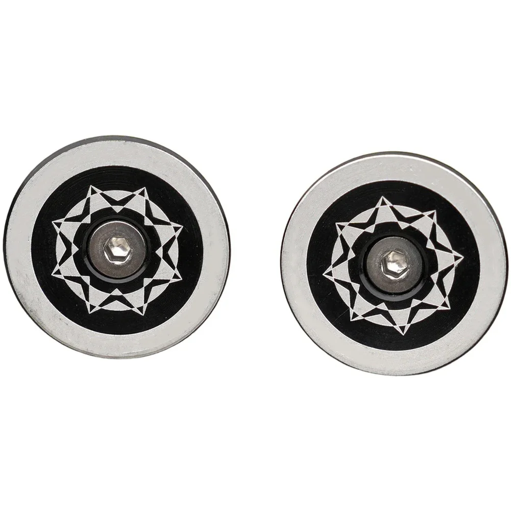 Mountain Bike Aluminum Alloy Handlebar End Cap Compatible With 22 To 24 Millimeter Inner Diameter Bicycle Handlebars
