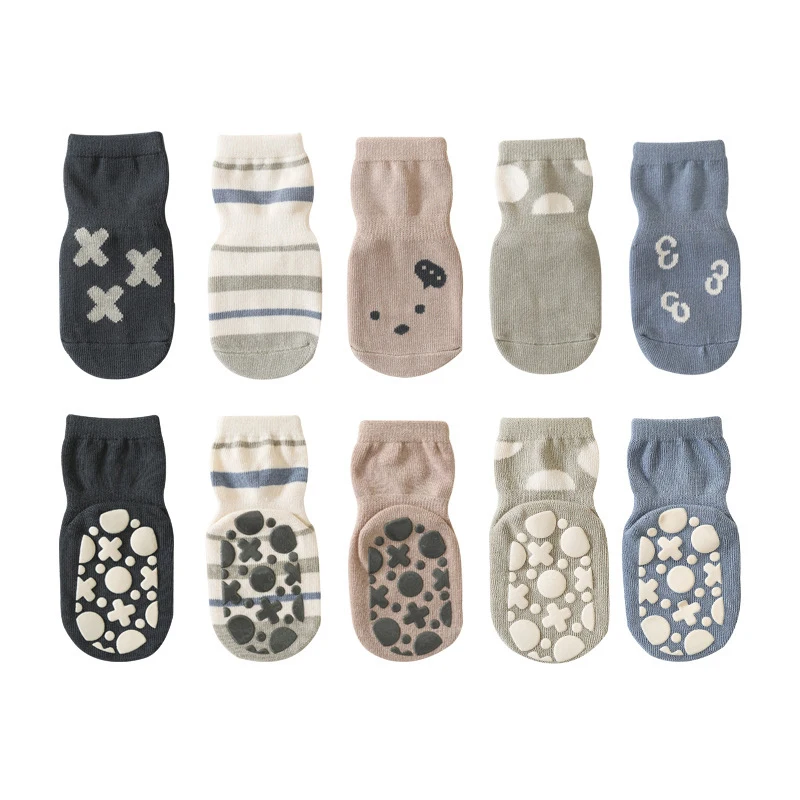 Cartoon Newborn Socks Children's Floor Anti-slip Socks Winter Cute Boy Cotton Baby Toddler Socks Girls Walker Socks 0-3Y