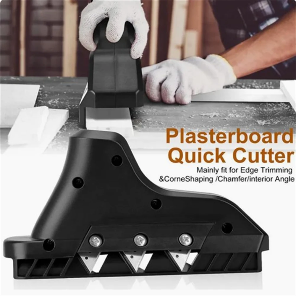 Plasterboard Fast Cutter Gypsum Board Hand Plane Drywall Edge Chamfer Woodworking Trimmer Cutting Tools(45+60 Degrees)