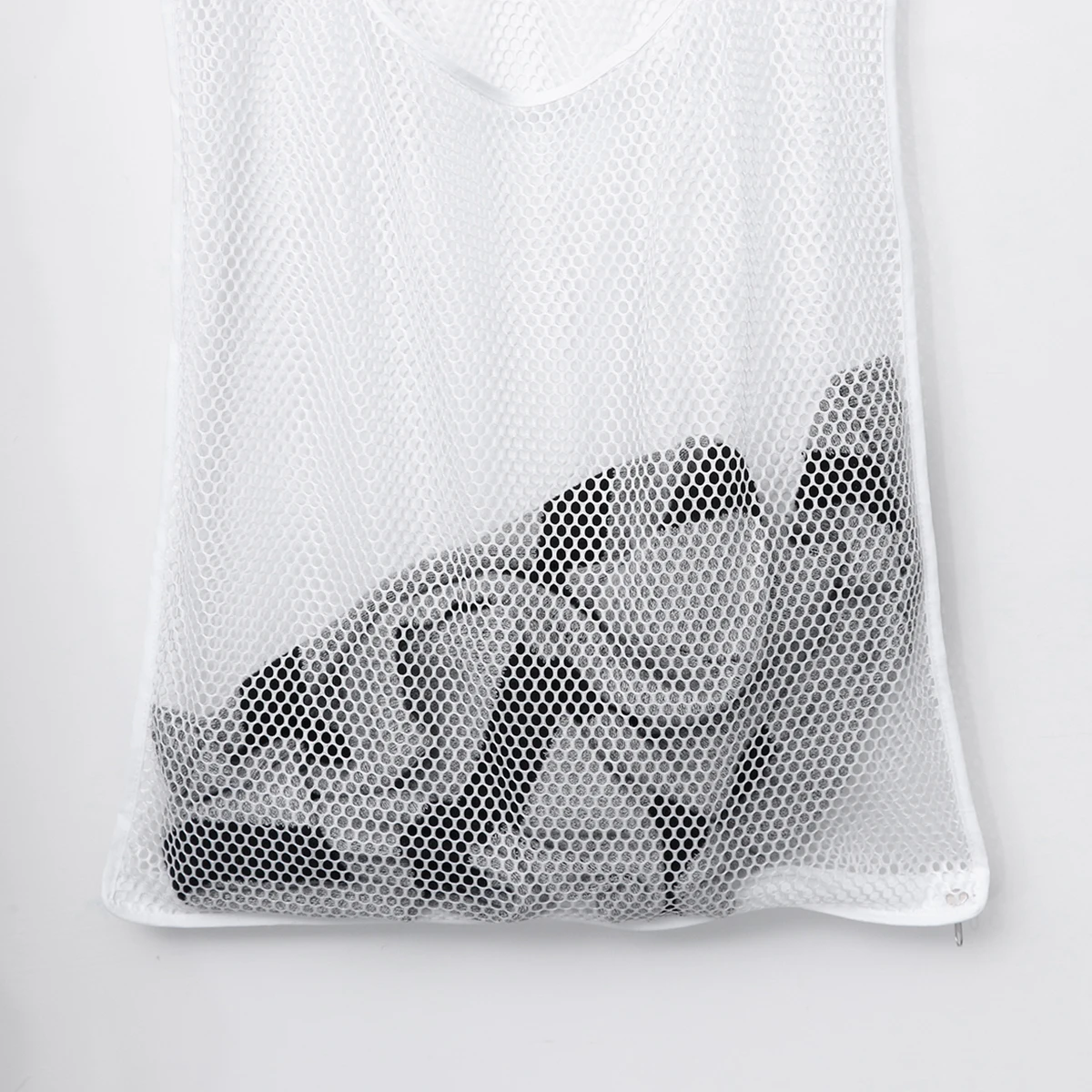 

Wall Mounted Laundry Bag Large Capacity Mesh Hanging Storage Organizer Clothes Hamper Polyester Easy Cleaning Space