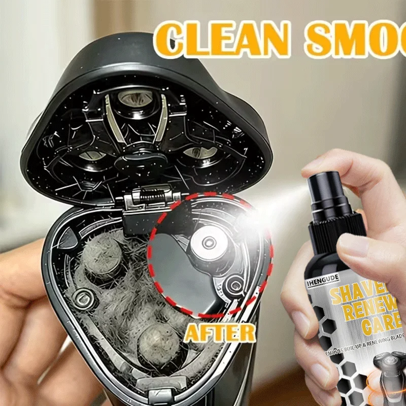 Multi-Purpose Maintenance Cleaning Spray for Electric Shaver Blade Residue Dirt Remover And Lubricant Car Interior Metal Parts