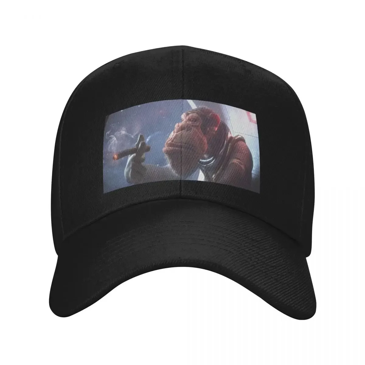 Astronaut Monkey Smoking a Cigar in Space Baseball Cap hiking hat |-F-| Woman Hats Men's