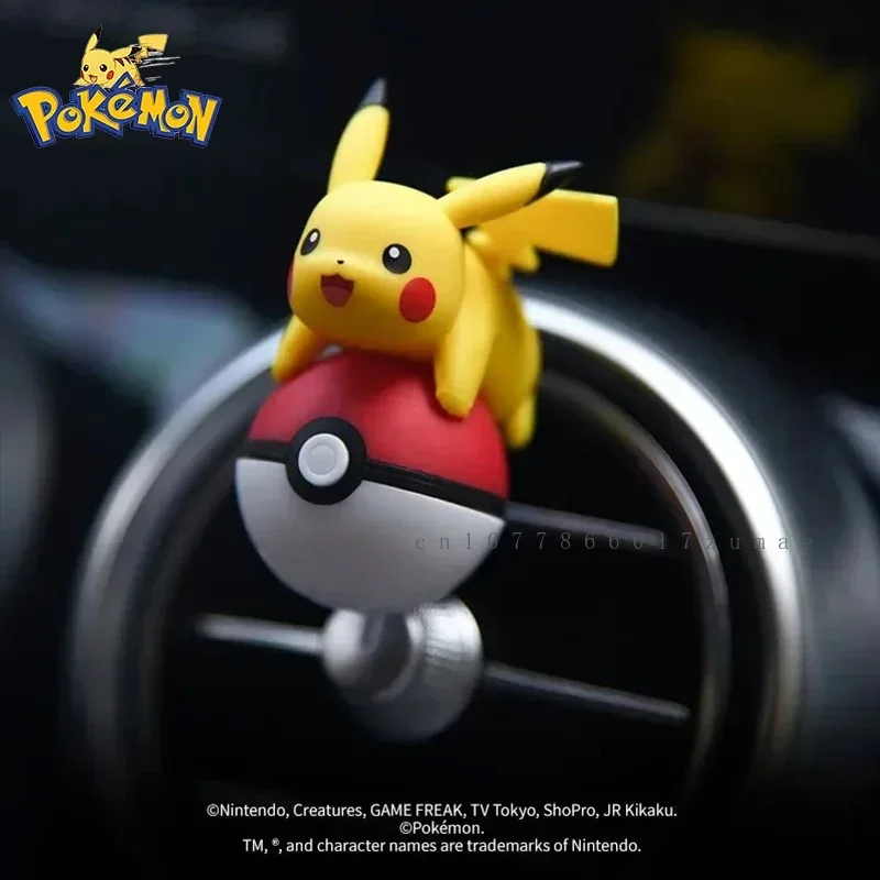 Pokemon Anime Snorlax Pilot Car Air Freshener Perfume Diffuser Rotating Propeller Outlet Fragrance Auto Decoration Accessories