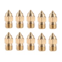 10Pcs CR-6 SE 0.4MM Nozzle Hotend Nozzles for CREALITY CR-10 V2 CR-6 SE Ender-3 Ender-5 Series 3D Printer Parts