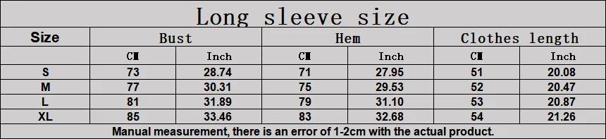 Size chart and fit details