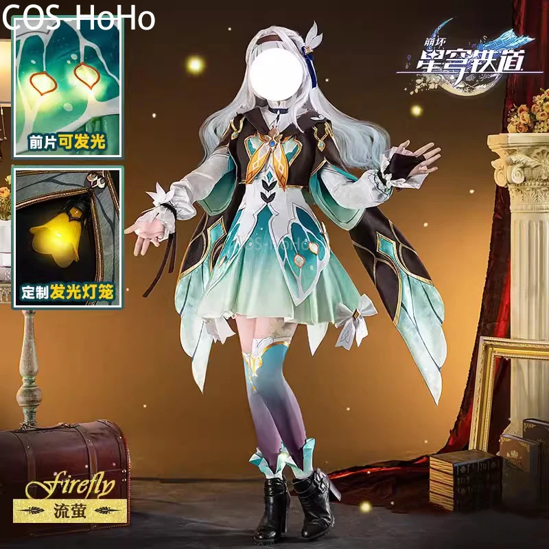 COS-HoHo Honkai: Star Rail Firefly Game Suit Elegant Lovely Uniform Cosplay Costume Halloween Party Role Play Outfit Women S-3XL