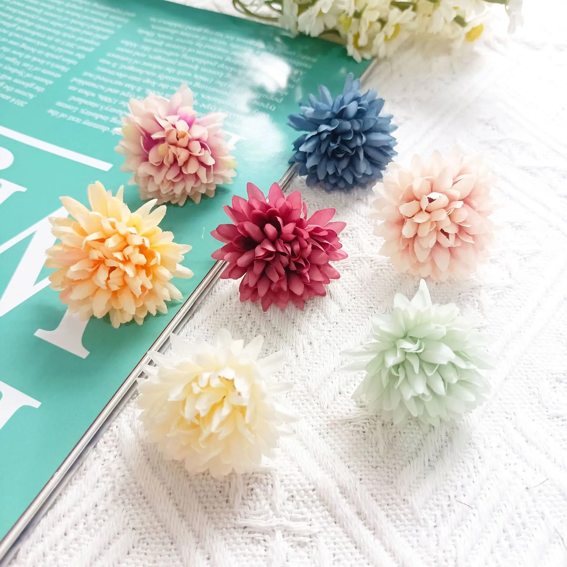 

10Pcs Hydrangea Artificial Flower Head Bulk Hydrangea Fake Flowers Heads For Home Wedding Party Decoration DIY Wreaths Craft