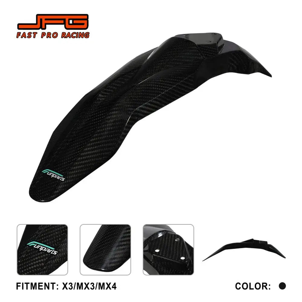 

Funparts переднее крыло, аксессуары для мотоциклов, защита от брызговика из углеродного волокна для Talaria Sting MX3 MX4 MX5, электрический велосипед, мото