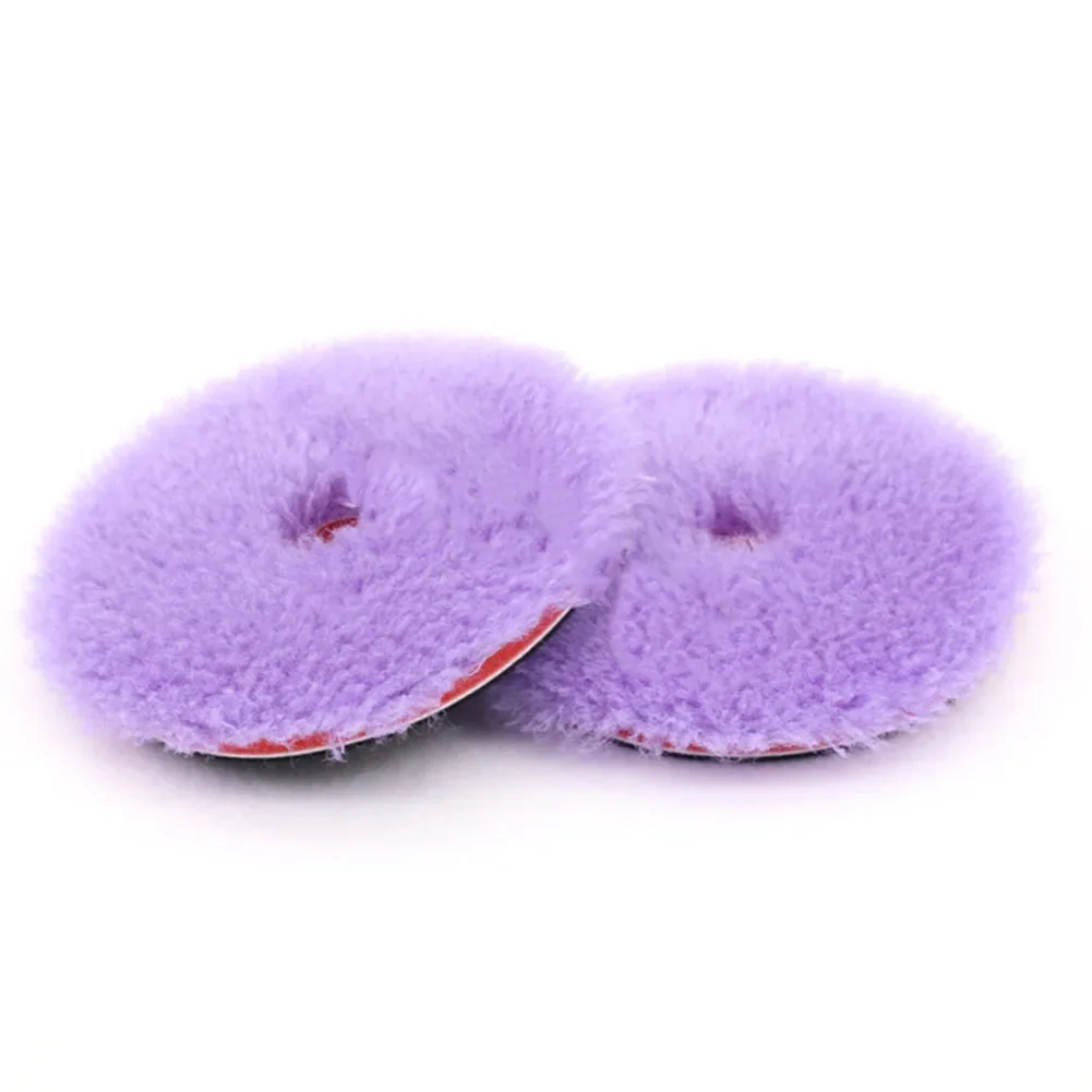 

5.5Inch Purple Wool Polishing Pad Car Paint Polishing 130mm With Sponge For Buffer Polisher Use For Cars Glass Furniture Ceramic