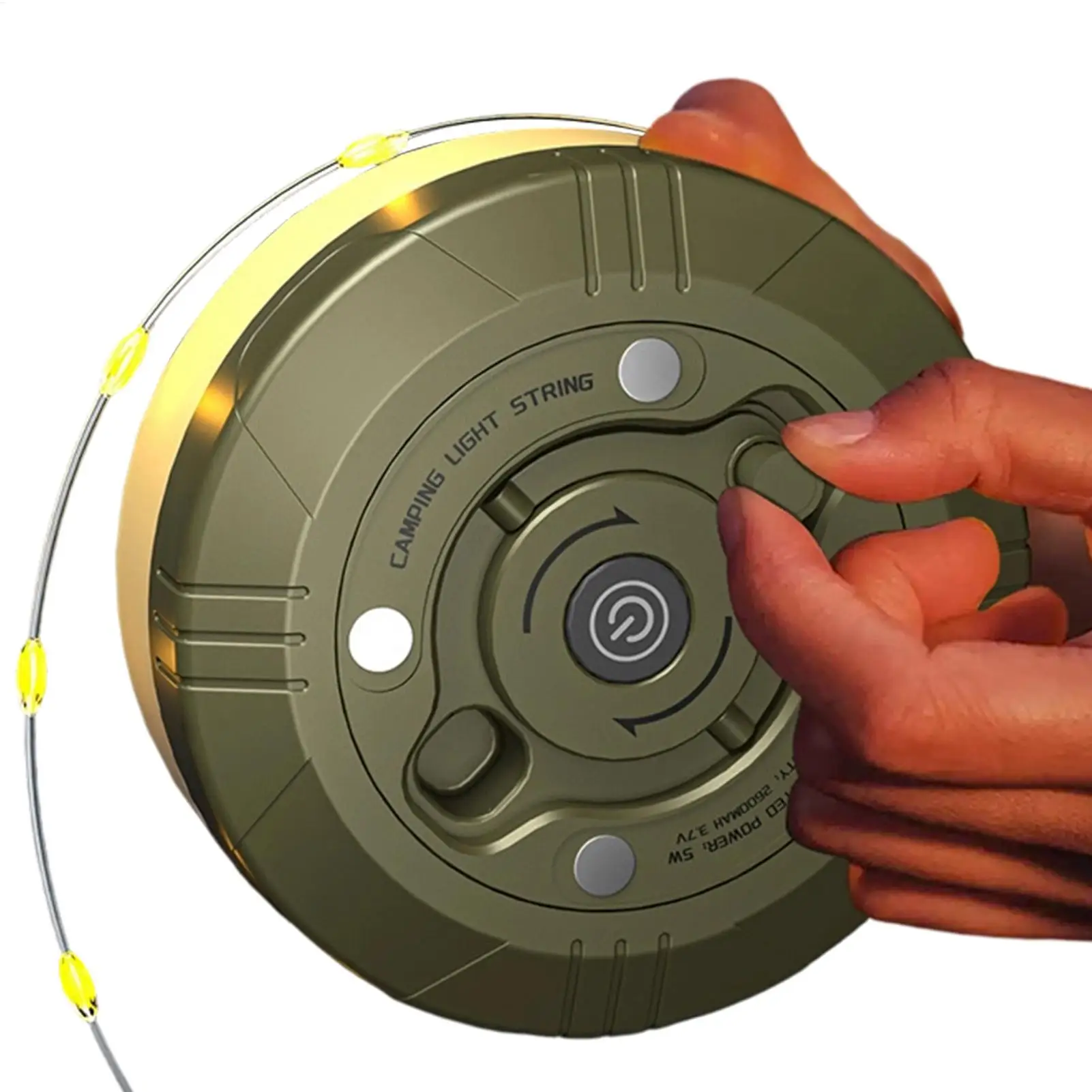 For Retractable Camping String Lights 2600mAh with Hook 65.62 FT USB Retractable Camp String Lights camping light string reel