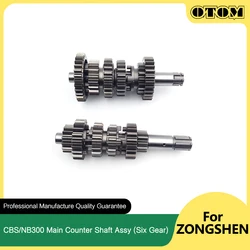 OTOM ZS174MN-3 ZS174MN-5 Motorcycle 6 Speed Main Countershaft Assy Transmission Gear For ZONGSHEN CBS300 NB300 MOTOLAND AVANTIS