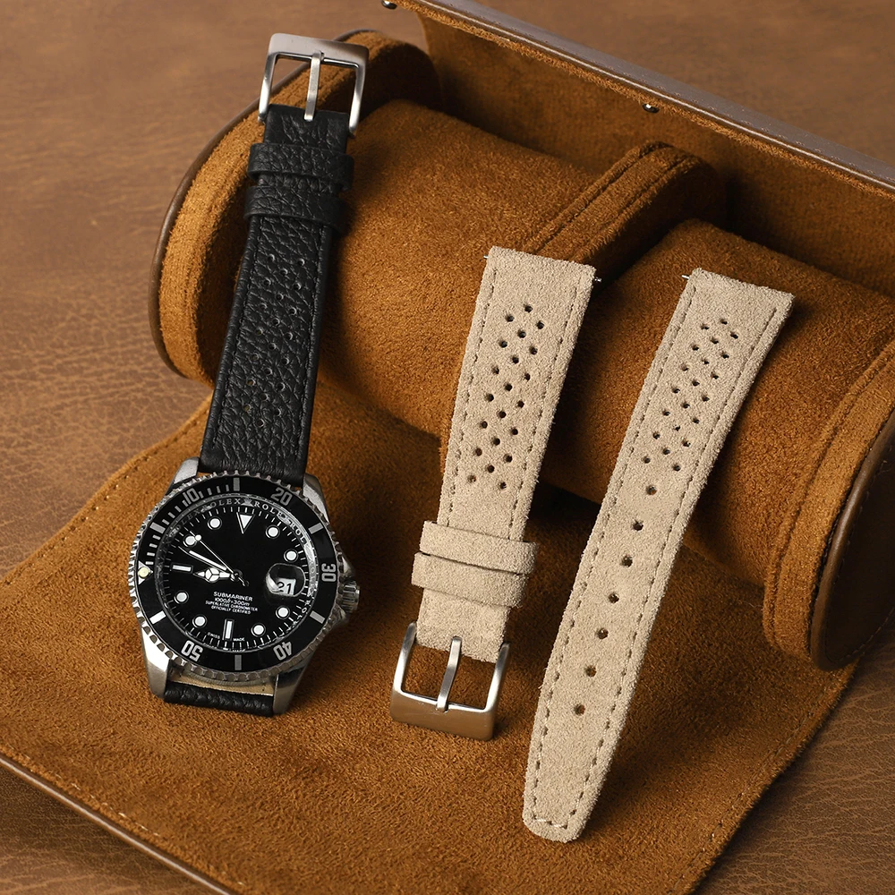 18mm 19mm 20mm 21mm Rally Raci - đánh giá và giá Suede Strap Watch