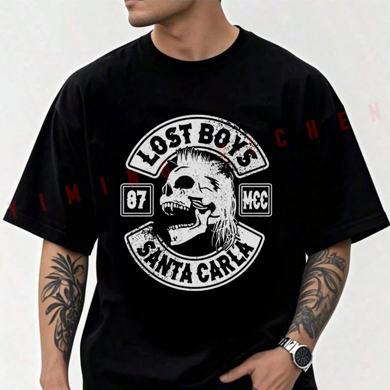 

Motorradclub Classic Santa Carla Lost Boys MCC Men T-shirt High Quality Funny Cotton Casual Cool Short Sleeve Hip Hop Tees