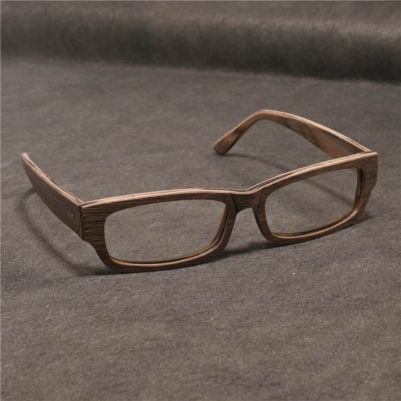 

Cubojue Wooden Grain Myopia Glasses Men Women Anti Reflection Eyeglasses Frame Male 0 -100 150 200 250 Fashion Spectacles