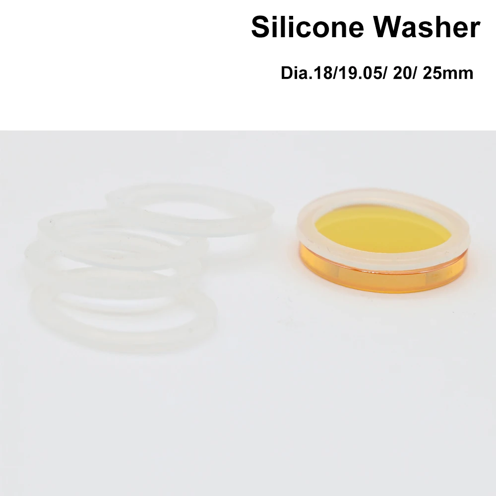 Silicone Washer 19.05 20 25mm for CO2 Laser Focusing Lens Mirrors